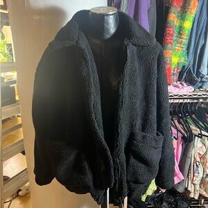 i am gia faux sherpa jacket NWT